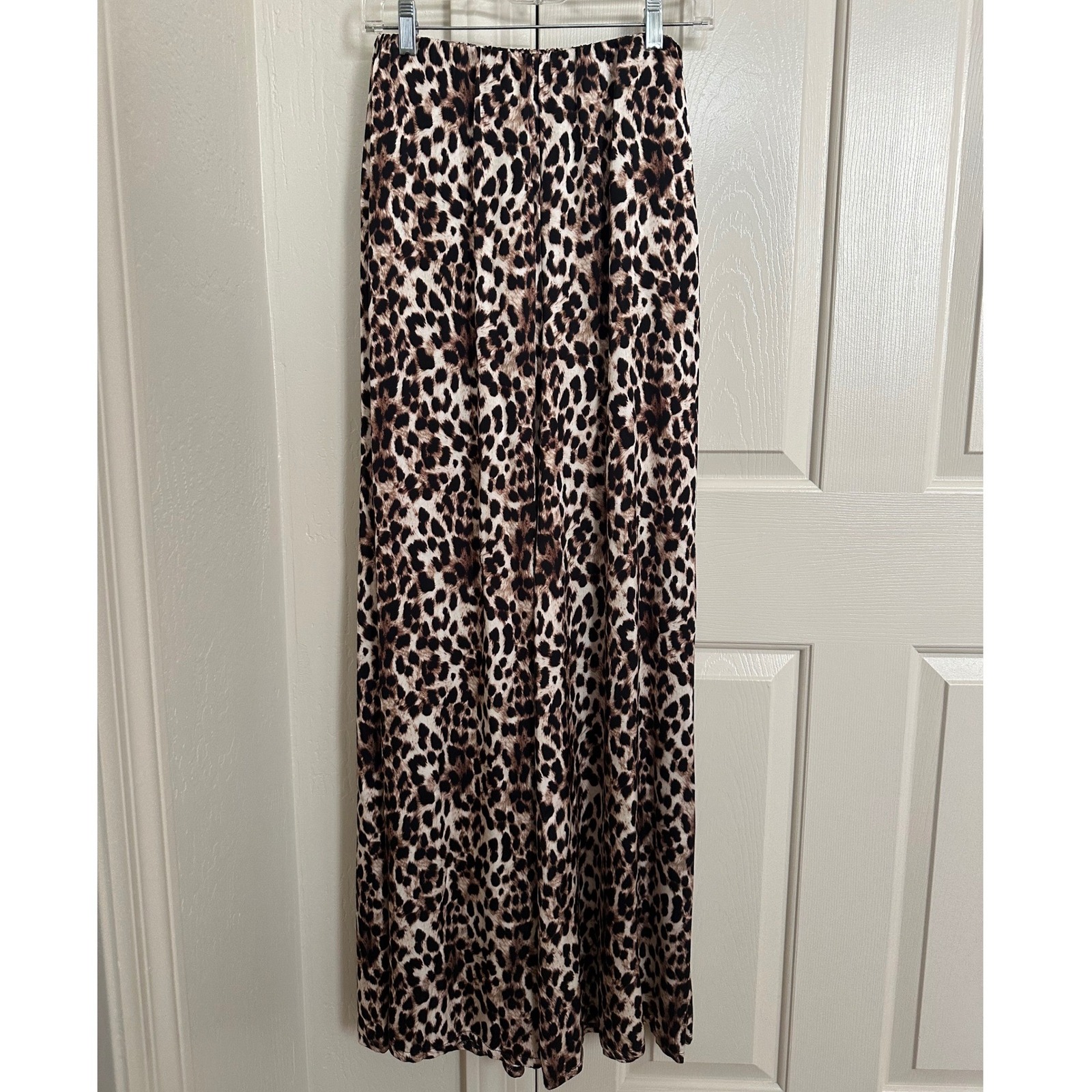 Nwt Jaki London Helena Elastic Waist Satin Trousers Leopard Print Xs — image 2 of 8